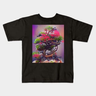 Bonsai Art, Colorful Algoart Kids T-Shirt